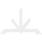 Ekena Millwork Vanguard Architectural Grade PVC Gable Bracket, 60"W x 37 1/2"H x 2"D x 4"F, 15/12 Pitch GBP060X38X0204VAN00 - alternate 3